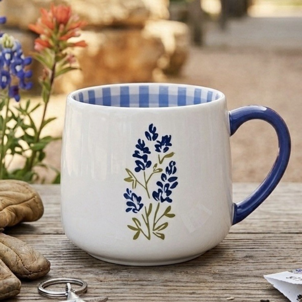 2026 H.E.B. Destination Holiday TEXAS BLUEBONNET Coffee Mugs Seasonal Set of 2